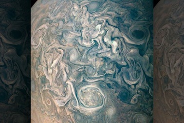 NASA tiết lộ bức ảnh mới về Sao Mộc gợi nhớ đến tác phẩm nổi tiếng của Van Gogh