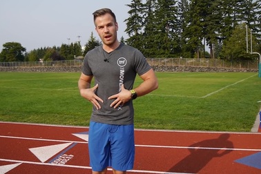 Một số động tác khởi động trước khi chạy bộ.