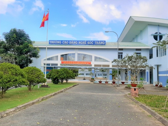 Cảnh quan Trường Cao đẳng nghề Sóc Trăng luôn xanh - sạch - đẹp