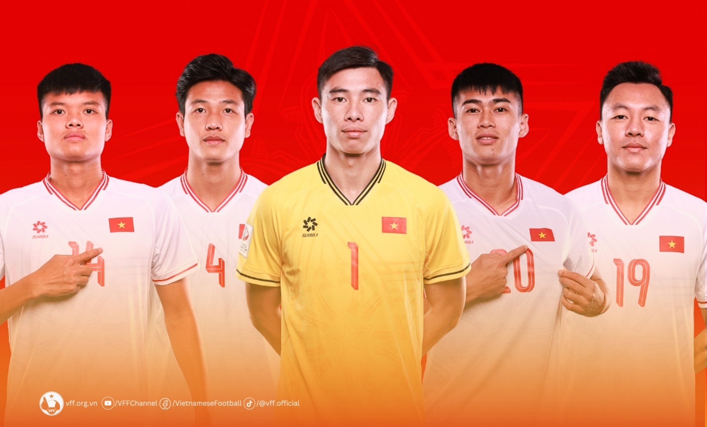 Ban cán sự U23 Việt Nam tại vòng chung kết U23 châu Á 2024 (Ảnh: VFF).