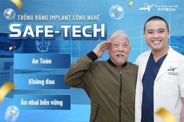 Trồng răng implant công nghệ Safe-tech - bước đột phá ngành nha khoa thế giới