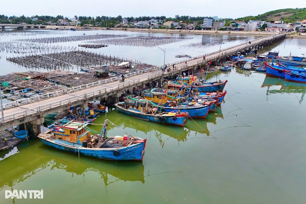 Cầu có nguy cơ sập vẫn “gánh” dây neo của hàng chục con tàu