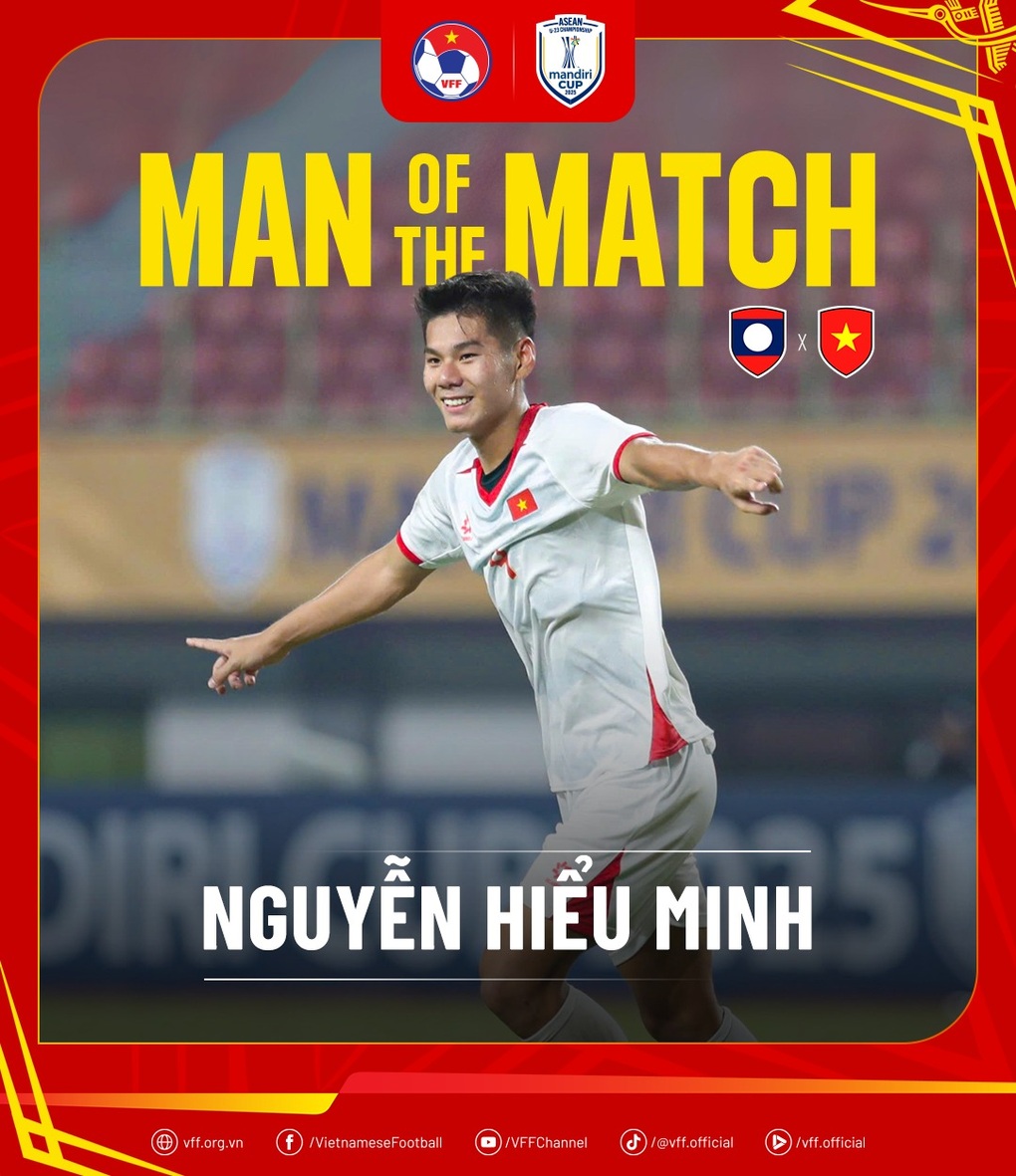 AFF vinh danh Văn Khang, Hiểu Minh sau chiến thắng đậm của U23 Việt Nam - 2 AFF vinh danh Văn Khang, Hiểu Minh sau chiến thắng đậm của U23 Việt Nam - 2