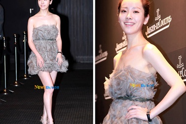 Han Ji Min khoe chân với váy siêu ngắn