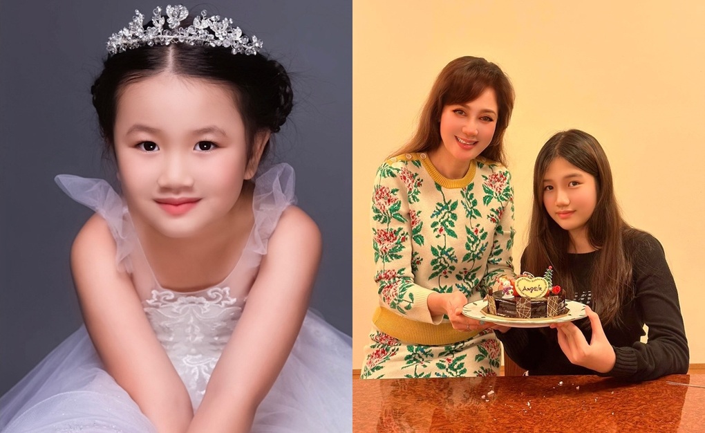 Con gái của Hoa hậu Đàm Lưu Ly: 12 tuổi cao 1,69m, được khen tiểu mỹ nhân - 2 Con gái của Hoa hậu Đàm Lưu Ly: 12 tuổi cao 1,69m, được khen tiểu mỹ nhân - 2