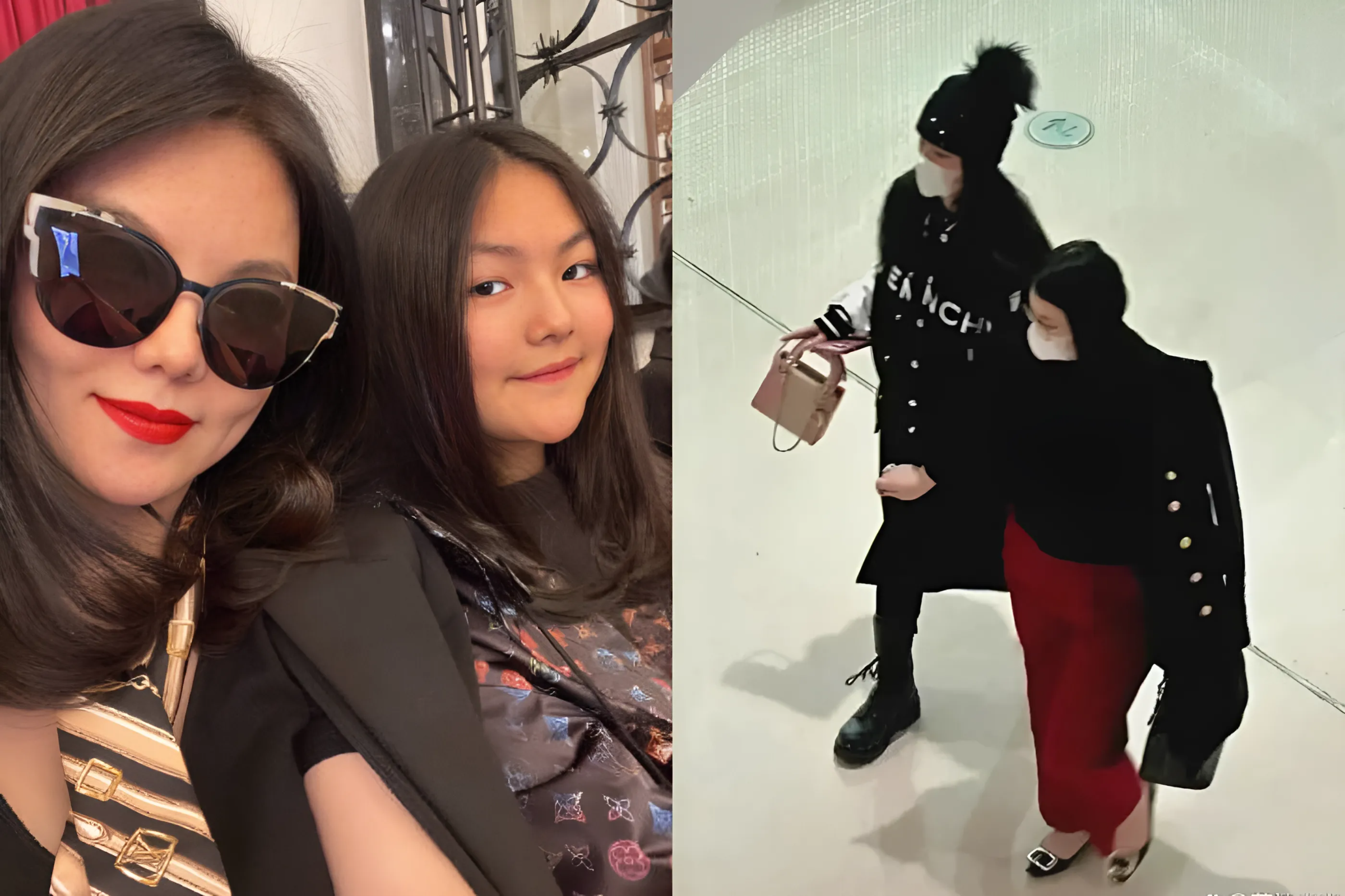 Angela Wang Shiling thường được bắt gặp đi mua sắm hàng hiệu với mẹ (Ảnh: Douyin).
