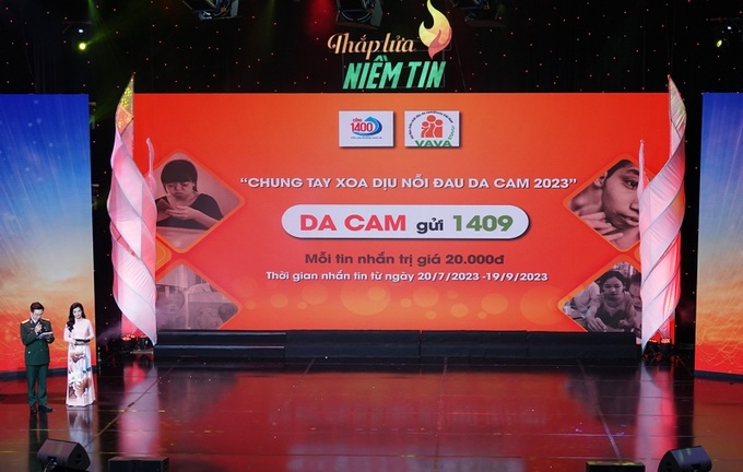 Nhắn tin ủng hộ nạn nhân chất độc da cam.
