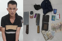 Khống chế kẻ dùng dao chặn taxi, gây náo loạn ở cây xăng