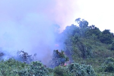 Cháy rừng đặc dụng Nam Hải Vân nghi do bom nổ