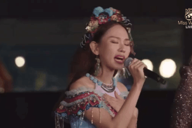 Mai Phương đẹp sang trọng, tự tin "bắn" ngoại ngữ tại Hoa hậu Thế giới 2023