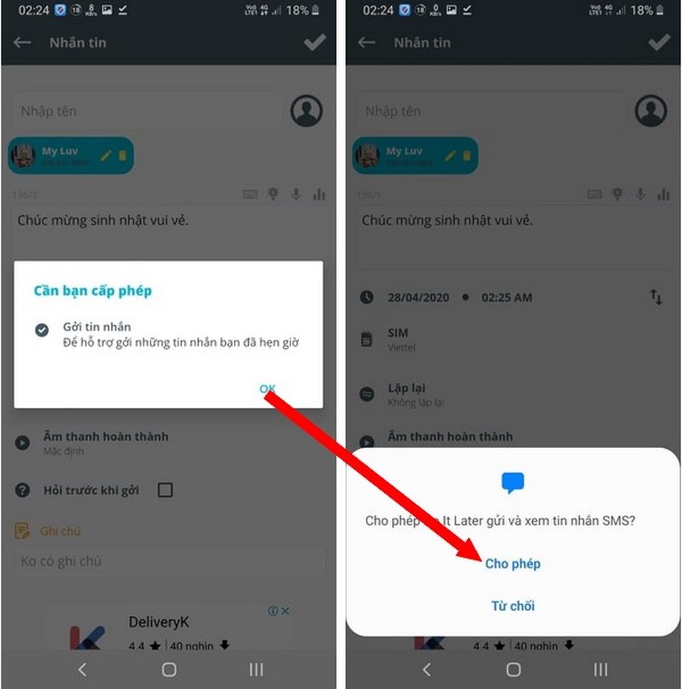 Thủ thuật hẹn giờ để smartphone tự động gửi tin nhắn, tạo cuộc gọi ảo... - 3 Thủ thuật hẹn giờ để smartphone tự động gửi tin nhắn, tạo cuộc gọi ảo... - 3