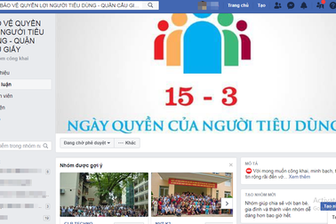 Hà Nội: Lập trang Facebook Bảo vệ quyền lợi người tiêu dùng