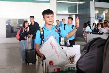 U23 Việt Nam về đến TPHCM sau chuyến tập huấn tại Hàn Quốc