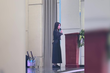 Thanh My làm phiên dịch cho nhiều sự kiện lớn