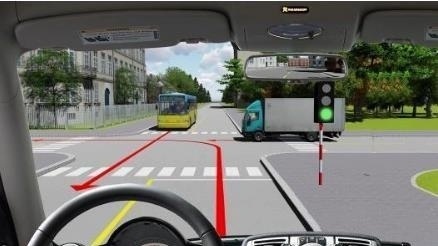 Người lái xe điều khiển xe rẽ trái như thế nào là đúng quy tắc giao thông?