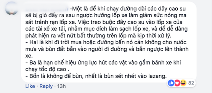 Bó dây cao su cột ở bánh xe tải có tác dụng gì? - Ảnh 3.