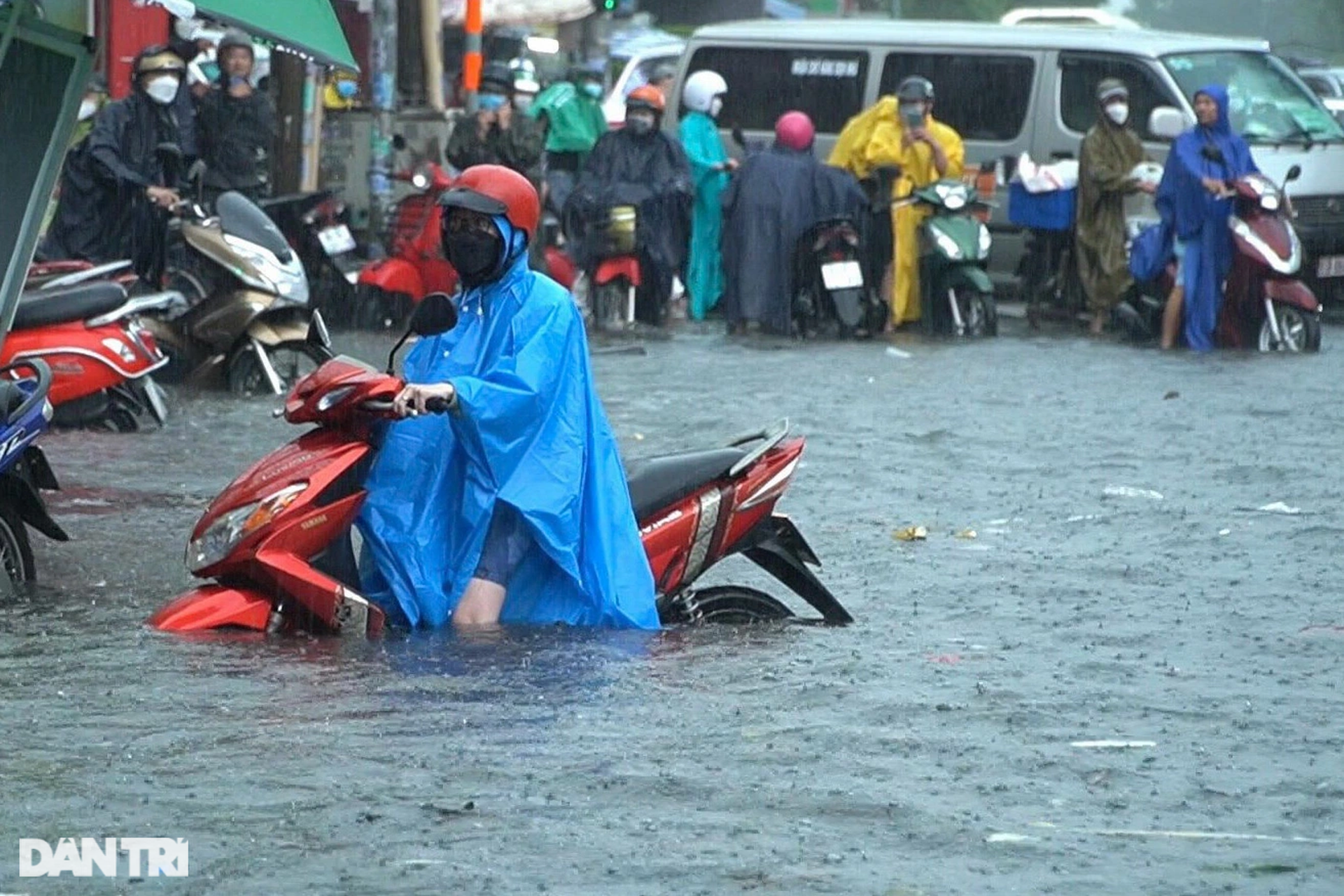 Cây gẫy đổ, đường ngập sâu trong mưa lớn ở TPHCM - 2 Cây gẫy đổ, đường ngập sâu trong mưa lớn ở TPHCM - 2