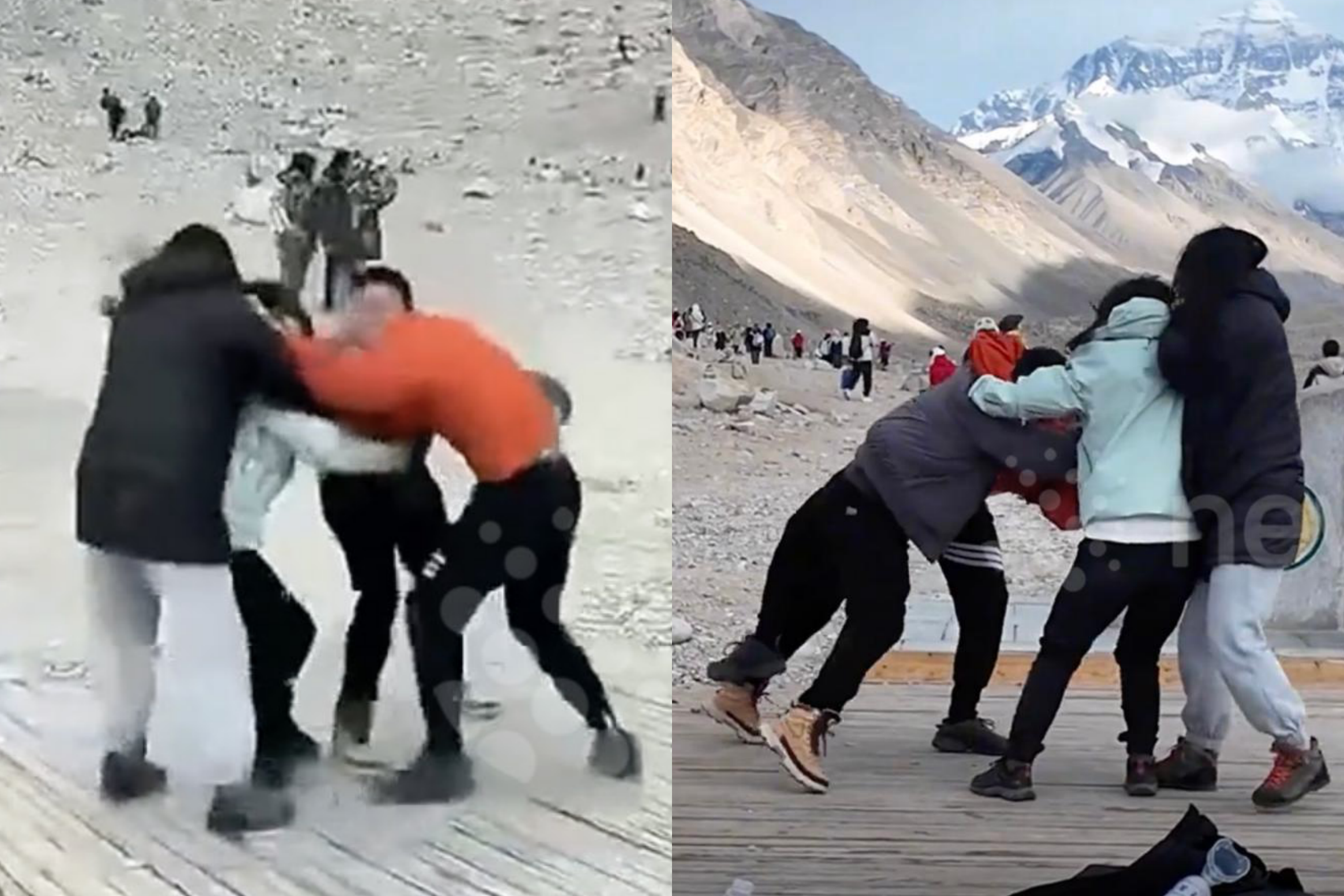 Hai cặp đôi đánh nhau vì tranh giành chỗ check-in trên đỉnh Everest - 1