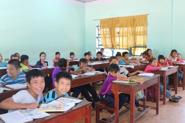 Lớp học miễn phí ở vùng cát