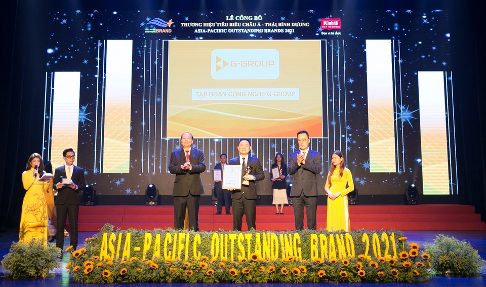 G-Group nhận danh hiệu Top 10 Thương hiệu tiêu biểu châu Á - Thái Bình Dương 2021 - 1 G-Group nhận danh hiệu Top 10 Thương hiệu tiêu biểu châu Á - Thái Bình Dương 2021 - 1