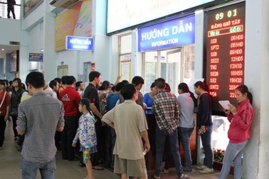 Trả lại vé tàu Tết bị khấu trừ 30% giá vé