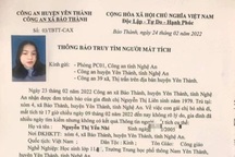 Truy tìm nữ sinh lớp 11 bỏ nhà đi nhiều ngày