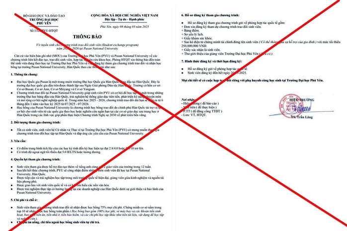 Попередження про шахрайство, пов'язане з міжнародними програмами обміну студентами - 1 Cảnh báo lừa đảo liên quan đến chương trình trao đổi sinh viên quốc tế - 1