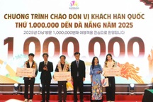 Đà Nẵng chào đón vị khách Hàn Quốc thứ 1 triệu