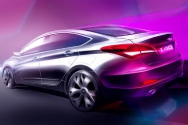 Hyundai hé lộ kiểu dáng xe i40 bản sedan