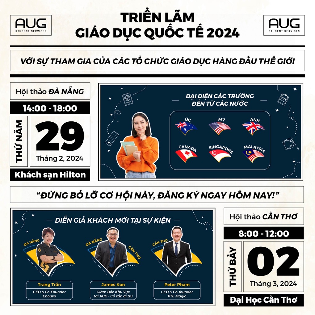 AUG Việt Nam tổ chức triển lãm giáo dục quốc tế 2024 - 1 AUG Việt Nam tổ chức triển lãm giáo dục quốc tế 2024 - 1