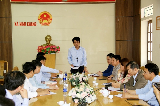 Ông Đào Xuân Yên, Trưởng Ban tuyên giáo Tỉnh ủy Thanh Hóa thông tin tại buổi làm việc