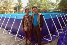 Trao tặng 5 bể bơi di động miễn phí của nhà sản xuất Hoàng Hải