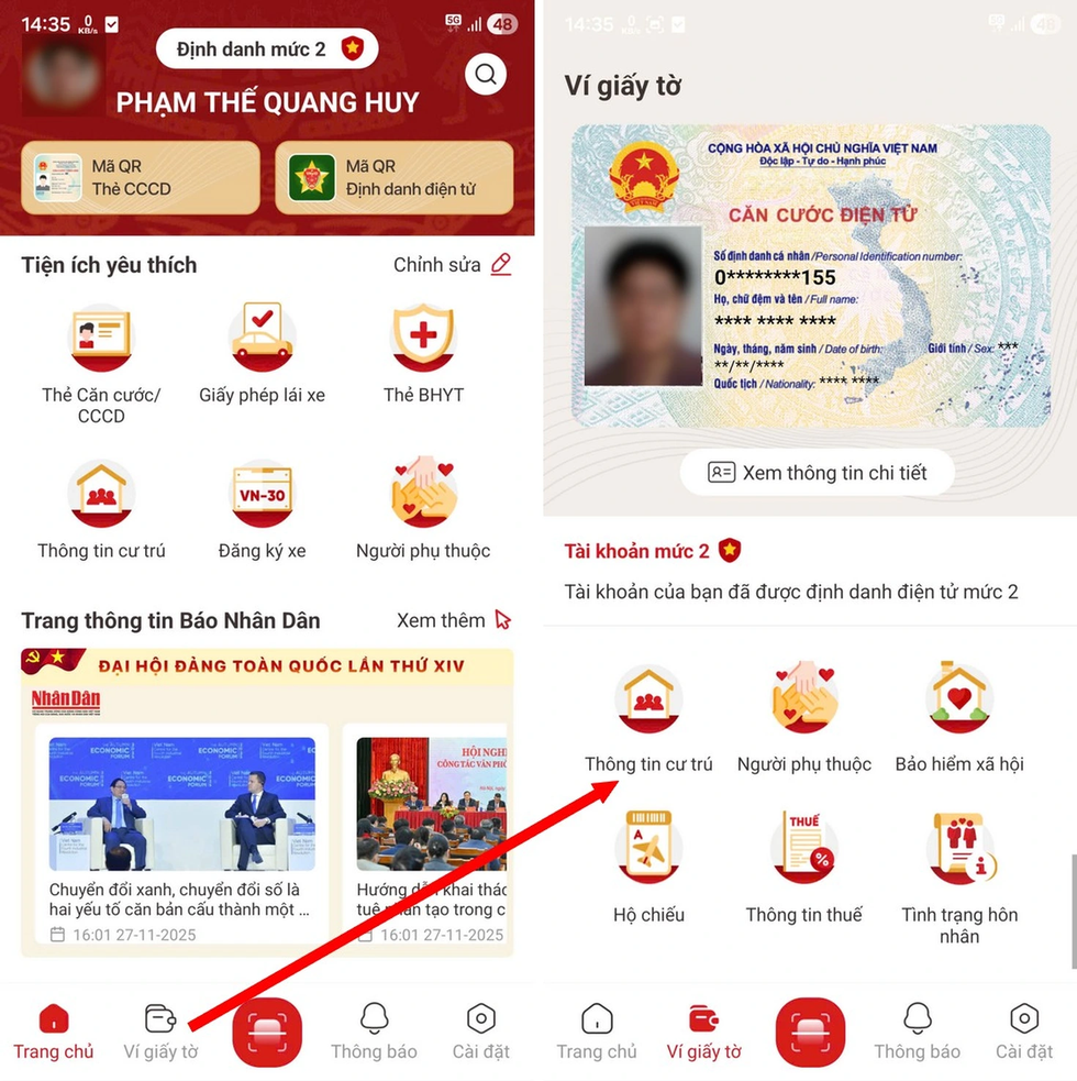 Hướng dẫn tạo phản ánh chỉnh sửa thông tin cư trú trên ứng dụng VNeID - 1 Hướng dẫn tạo phản ánh chỉnh sửa thông tin cư trú trên ứng dụng VNeID - 1