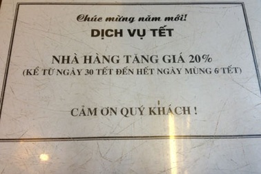 Đắt kinh khủng như… cà phê, phở Tết