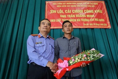 Viện Kiểm sát huyện Cần Giờ công khai xin lỗi người bị oan sai