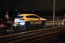 Hà Nội: Xử lý tài xế xe Mazda CX-5 đi trên cầu Long Biên