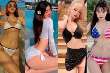 Ngắm đường cong của các hot girl diện bikini "nóng" hơn thời tiết ngày hè