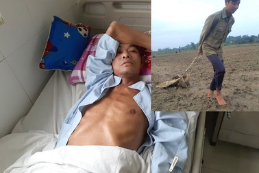 Xót xa nam sinh phải bỏ học đi làm thuê lấy tiền chữa bệnh cho cha