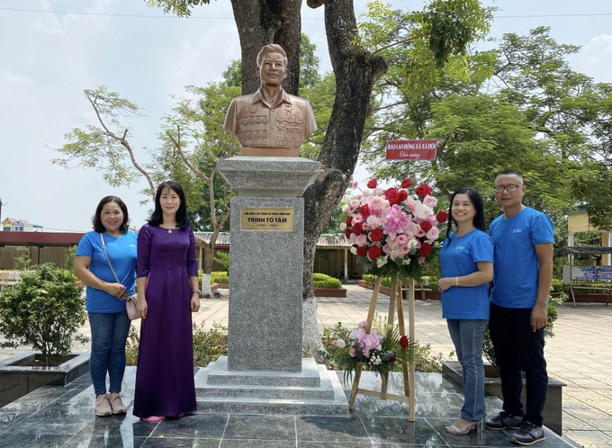 Khánh thành tượng Anh hùng LLVTND Trịnh Tố Tâm - Ảnh 5. Khánh thành tượng Anh hùng LLVTND Trịnh Tố Tâm - Ảnh 5.