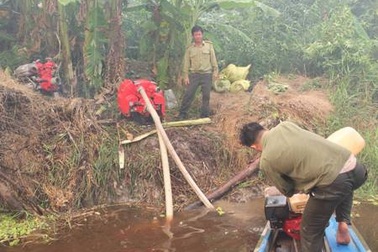 Cháy tại rừng U Minh Hạ do sét đánh