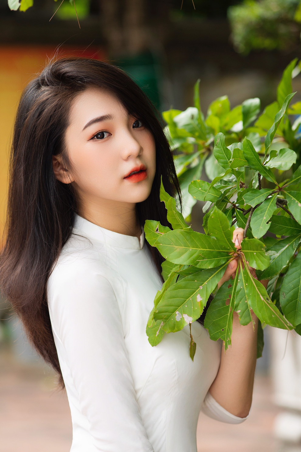 Ngẩn ngơ trước vẻ đẹp của nữ sinh xứ Nghệ trong tà áo dài trắng - 2 Ngẩn ngơ trước vẻ đẹp của nữ sinh xứ Nghệ trong tà áo dài trắng - 2