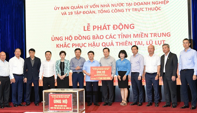 Ủy ban Quản lý vốn nhà nước quyên góp ủng hộ đồng bào miền Trung 67 tỷ đồng - Ảnh 2.