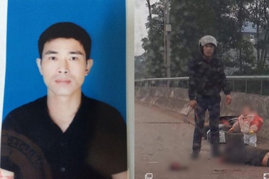 Vụ người phụ nữ đang chở con nhỏ trên cầu bị chém: Hé lộ danh tính nghi can