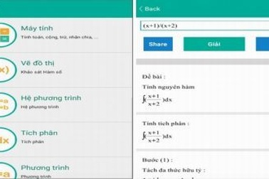 Ứng dụng giải toán cực hữu ích dành cho học sinh, sinh viên của người Việt