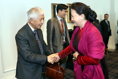 Chủ tịch Quốc hội gặp gỡ cộng đồng người Việt Nam tại Pháp