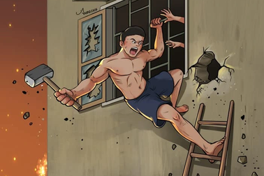 Dân mạng vẽ tranh tri ân những anh hùng đập tường cứu người trong vụ cháy