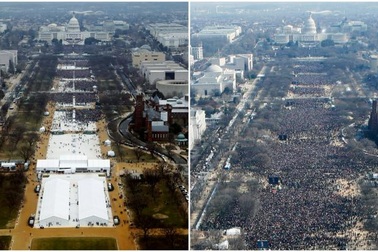Phóng viên trèo gần 1.000 bậc thang để chụp lễ nhậm chức của ông Trump