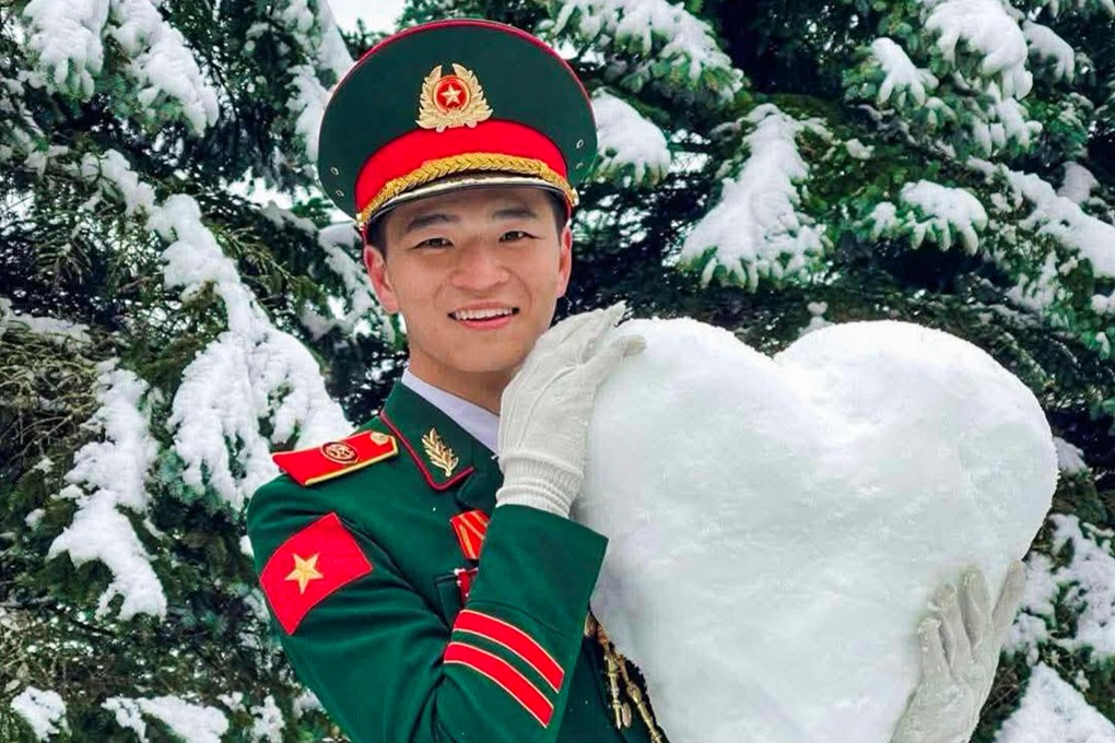Bùi Quang Linh trong những ngày luyện tập tại Nga