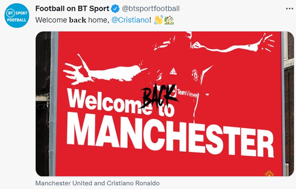 Truyền thông Anh chào đón C.Ronaldo trở lại - 1 Truyền thông Anh chào đón C.Ronaldo trở lại - 1