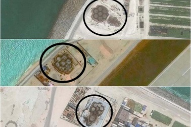 Trung Quốc xây những cấu trúc bí ẩn ở Trường Sa